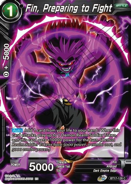 BT17-128C Fin, Preparing to Fight (Foil)