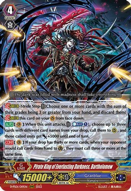 D-PS01/019EN Pirate King of Everlasting Darkness, Bartholomew