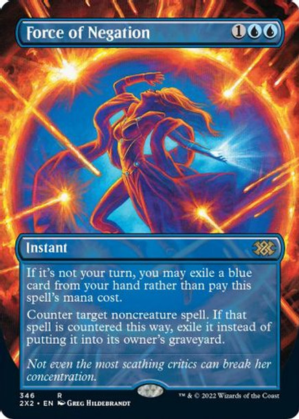 2X2-346R Force of Negation (Borderless) (Foil)