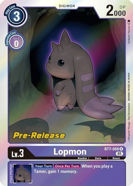 BT07-068R Lopmon (Prerelease Stamp) (Foil)