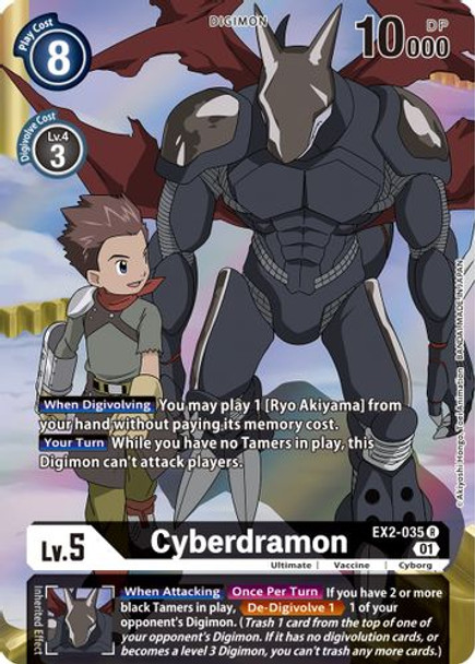 EX02-035R Cyberdramon (Alternate Art) (Foil)