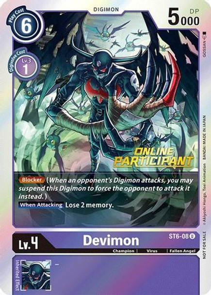 ST06-08U Devimon (2021 Championship Online Regional) [Online Participant] (Foil)