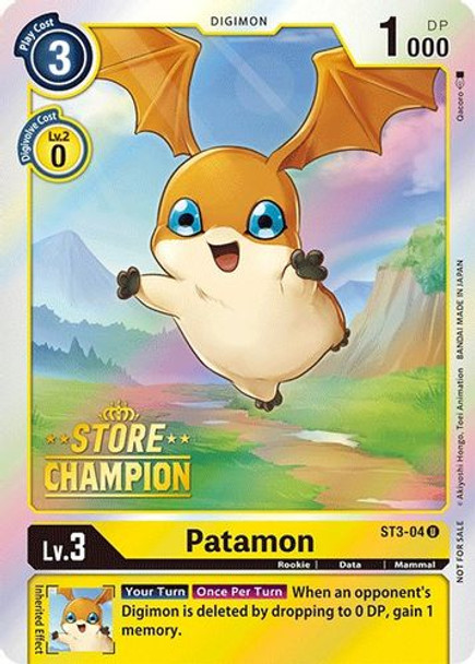 ST03-04U Patamon (Store Champion) (Foil)