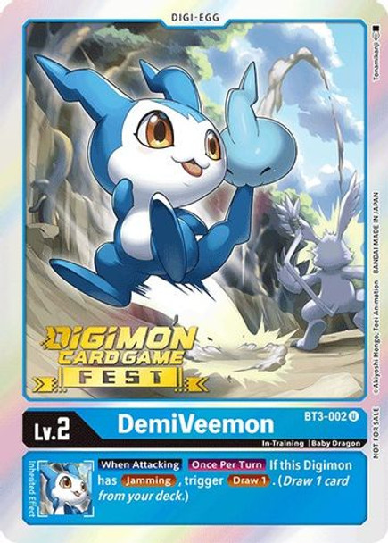 BT03-002U DemiVeemon (Digimon Card Game Fest 2022) (Foil)