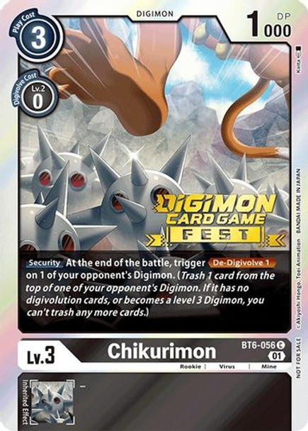 BT06-056C Chikurimon (Digimon Card Game Fest 2022) (Foil)