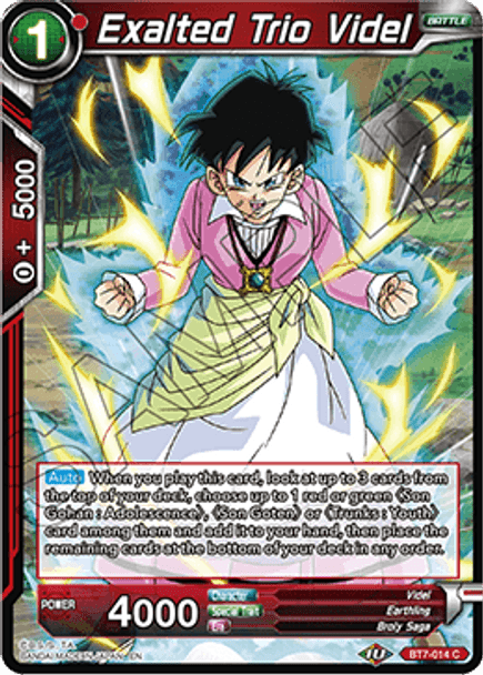 BT07-014C Exalted Trio Videl