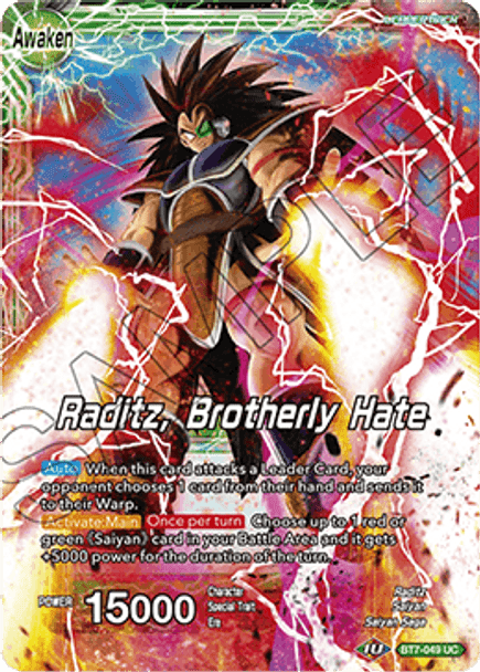 BT07-049UC Raditz, Brotherly Hate