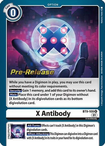 BT09-109U X Antibody (Prerelease Stamp) (Foil)