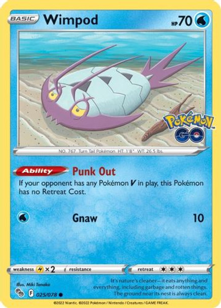 [SWSH10b][PGO-025/078C] Wimpod (Reverse Holo)