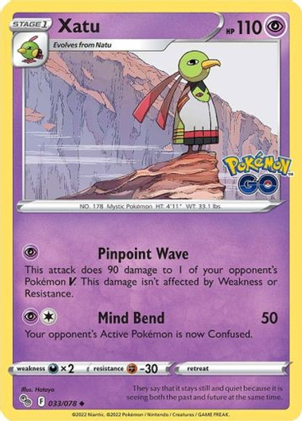 [SWSH10b][PGO-033/078UC] Xatu (Reverse Holo)
