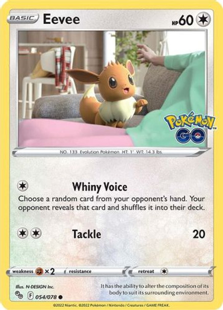 SWSH10A-054/078C Eevee (Reverse Holo)