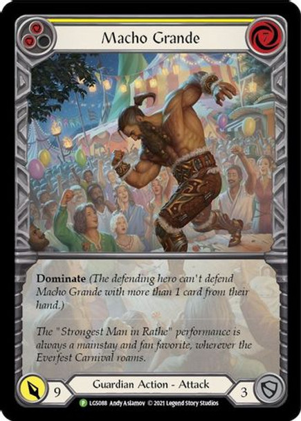 FAB- 1st LGS088P Macho Grande (Yellow) (Rainbow Foil)