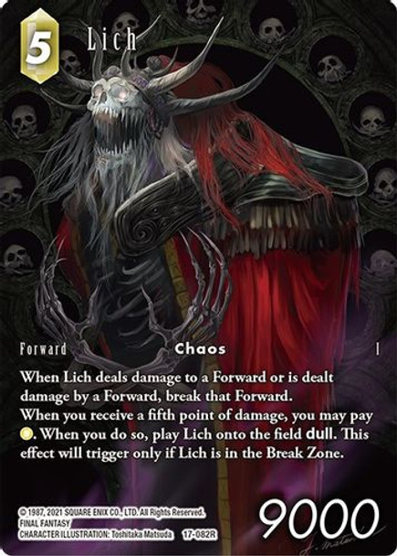 FF17-082R Lich (Full Art) (Foil)