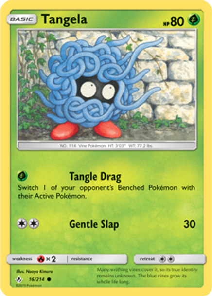 SM10-UNB-016/214C Tangela (Reverse Holo)
