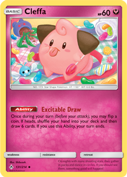 SM10-UNB-131/214UC Cleffa (Reverse Holo)