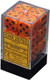 CHX 25703 Speckled Fire 16mm d6 Dice Block (12 dice)