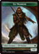 (FDN) 19-FDN//20-FDN Elf Warrior // Raccoon Doubled-Sided Token Double-Sided Token