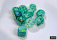 CHX 27795 Borealis Kelp/light green Luminary 16mm d6 Dice Block (12 dice)