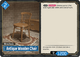 [ETD01-019](TD) Antique Wooden Chair