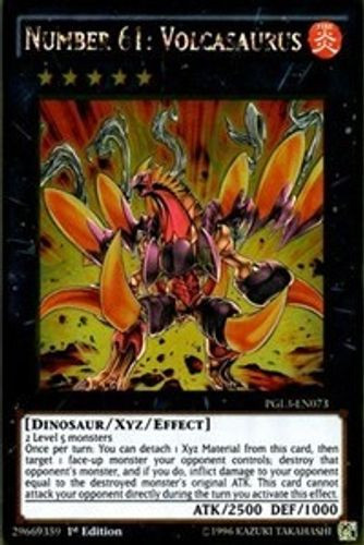 PGL3-EN073 Number 61: Volcasaurus (Gold Rare) - Grand J Games
