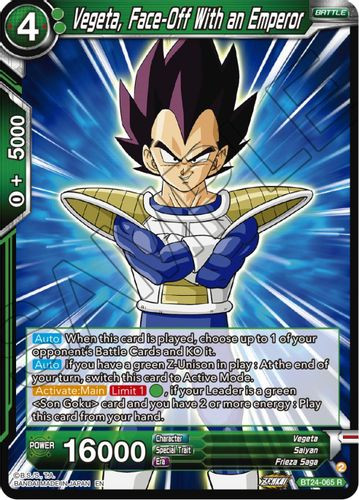 BT24-065R Vegeta, Face-Off With an Emperor (Foil) - Grand J Games