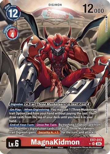EX07-013](SR) MagnaKidmon (1 Star Alternate Art) (Foil) - Grand J Games