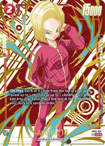 [FB01-014](UC) Android 18 {FB05 Ver.} {1 Star Alt Art} {Foil} - Grand J ...