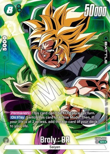 FB06-063](SR) Broly : BR (1 Star Alt Art) (Foil) - Grand J Games