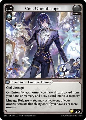 GA07|<1st>[DTR-EN-006](C) Ciel, Omenbringer - Grand J Games