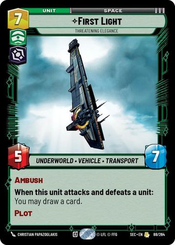 [06-SEC-EN-0088](R) First Light - Threatening Elegance - Grand J Games