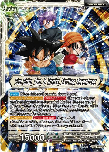 BT30-108](UC) Son Goku, Pan, & Trunks // Son Goku, Pan, & Trunks