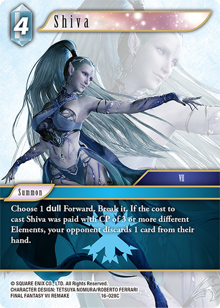 mtg final fantasy shiva - Opus 14 - Shiva, Lady of Frost Exile Shiva FF16-028C Shiva (Foil) - Grand