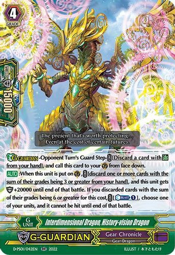 D-PS01/042EN Interdimensional Dragon, History-vision Dragon - Grand J Games