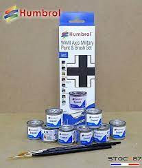 Humbrol AA9067 WWII Axis Military Paint & Brush Set (Enamels) Bay