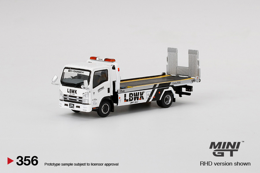 MINI GT Isuzu Vehicle Transporter 積載車 1/64スケール MINI GT「Isuzu N-Series Vehicle Transporter 車両積載