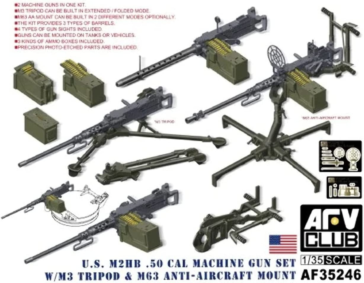 AFV Club #AF35246 1/35U.S .50 Cal Machine Gun Set - Bay Hobbies