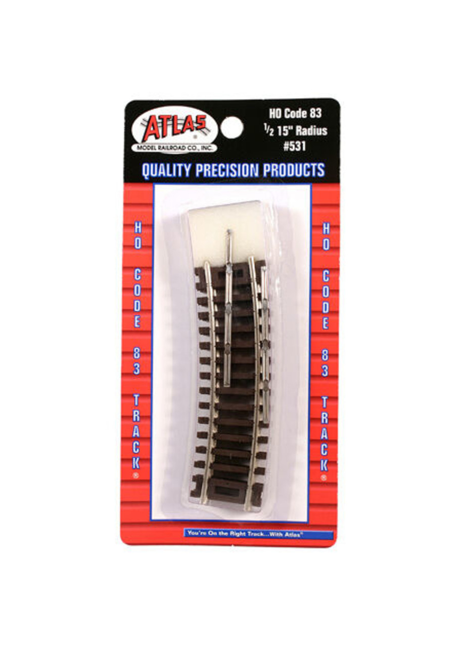 Voies Ferrées N Scale Atlas 2029 - Courbes Code 55 Rayon 21,25" Lot De 6 Pièces