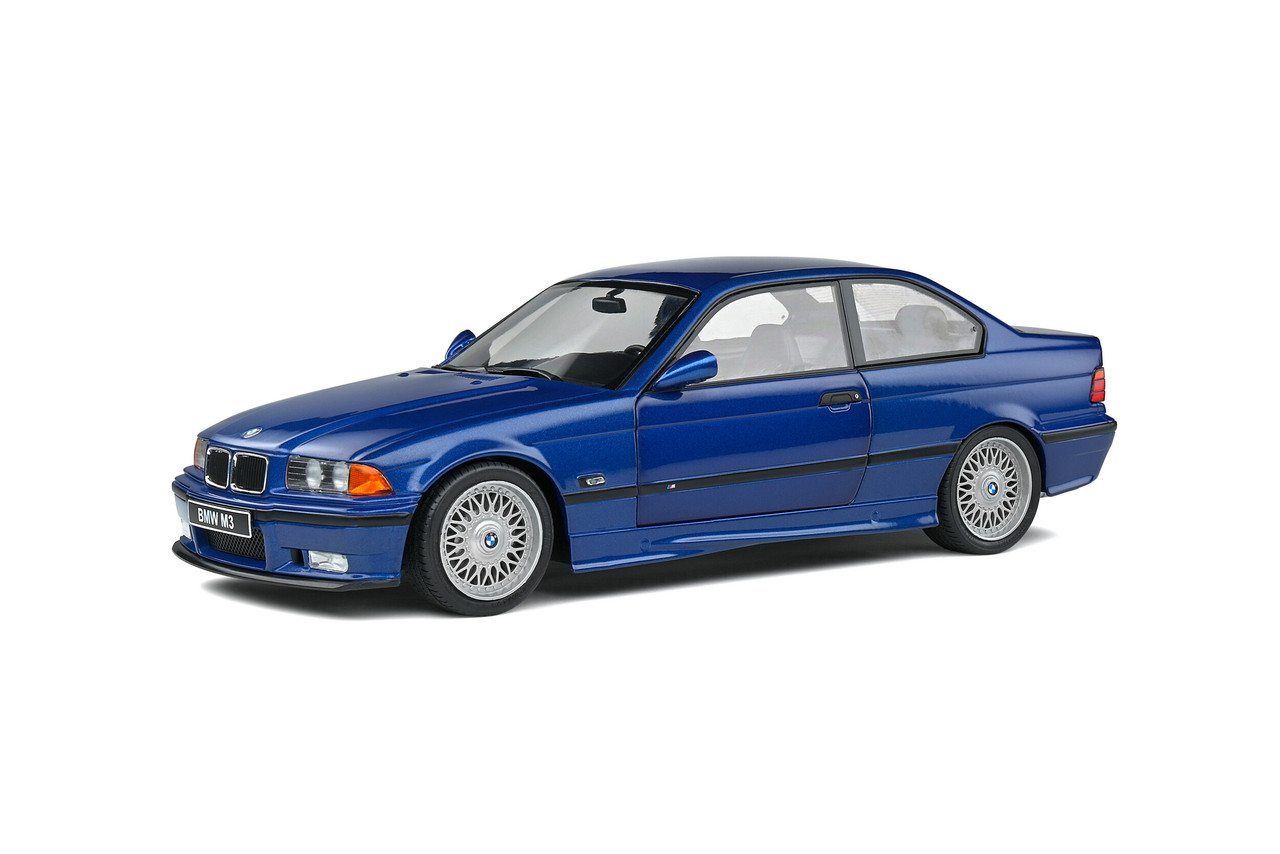 Solido #S180S1803908 1/18 BMW E36 M3 Coupe -Avus Blue - Bay
