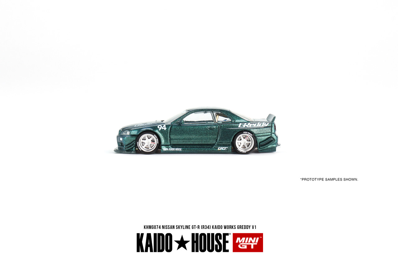 Mini GT #MGTKHMG074 1/64 Kaido House Nissan Skyline GT-R (R34