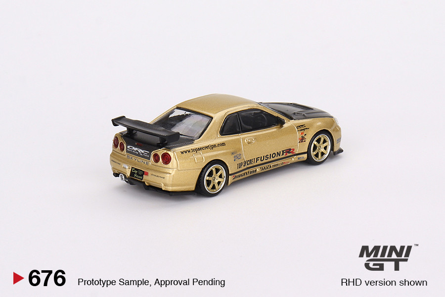 Mini GT #MGT00676 1/64 ◊Nissan Skyline GT-R (R34) Top Secret Top