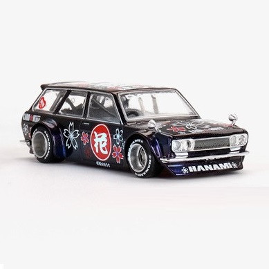 Mini GT #MGTKHM114 Kaido House Datsun 510 Wagon Hanami V3-Purple