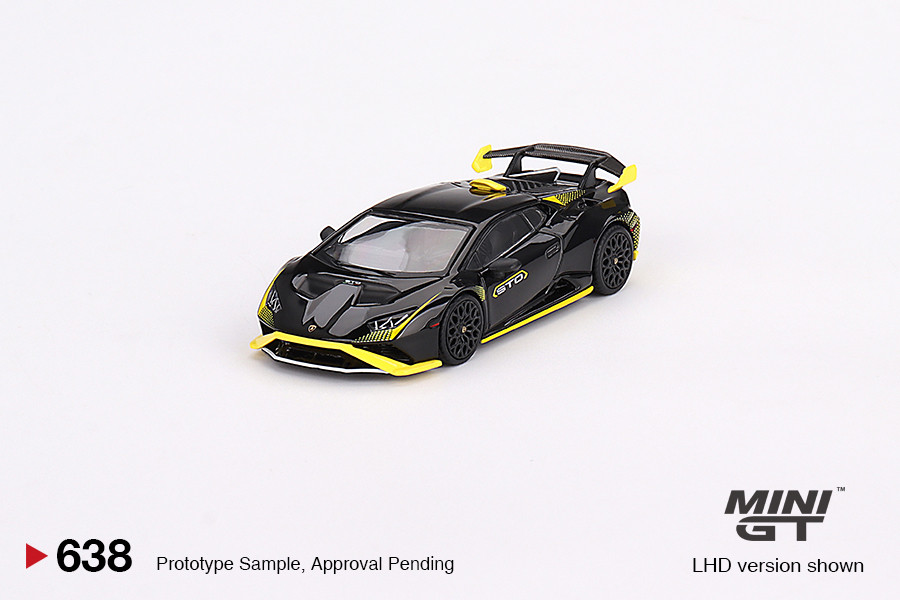 ミニカー MINI GT Lamborghini Huracan Ver. 1 Mini GT #MGT00638 1/64 Lamborghini Huracán STO Nero Noctis - Bay