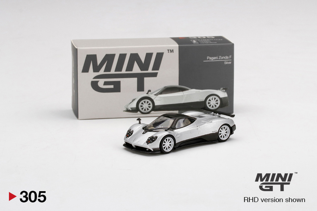 Mini GT #MGT00305 1/64 Pagani Zonda F Silver - Bay Hobbies