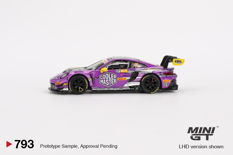 Mini GT #MGT00793 1/64 Porsche 911 GT3 R #27 HubAuto Racing 2023
