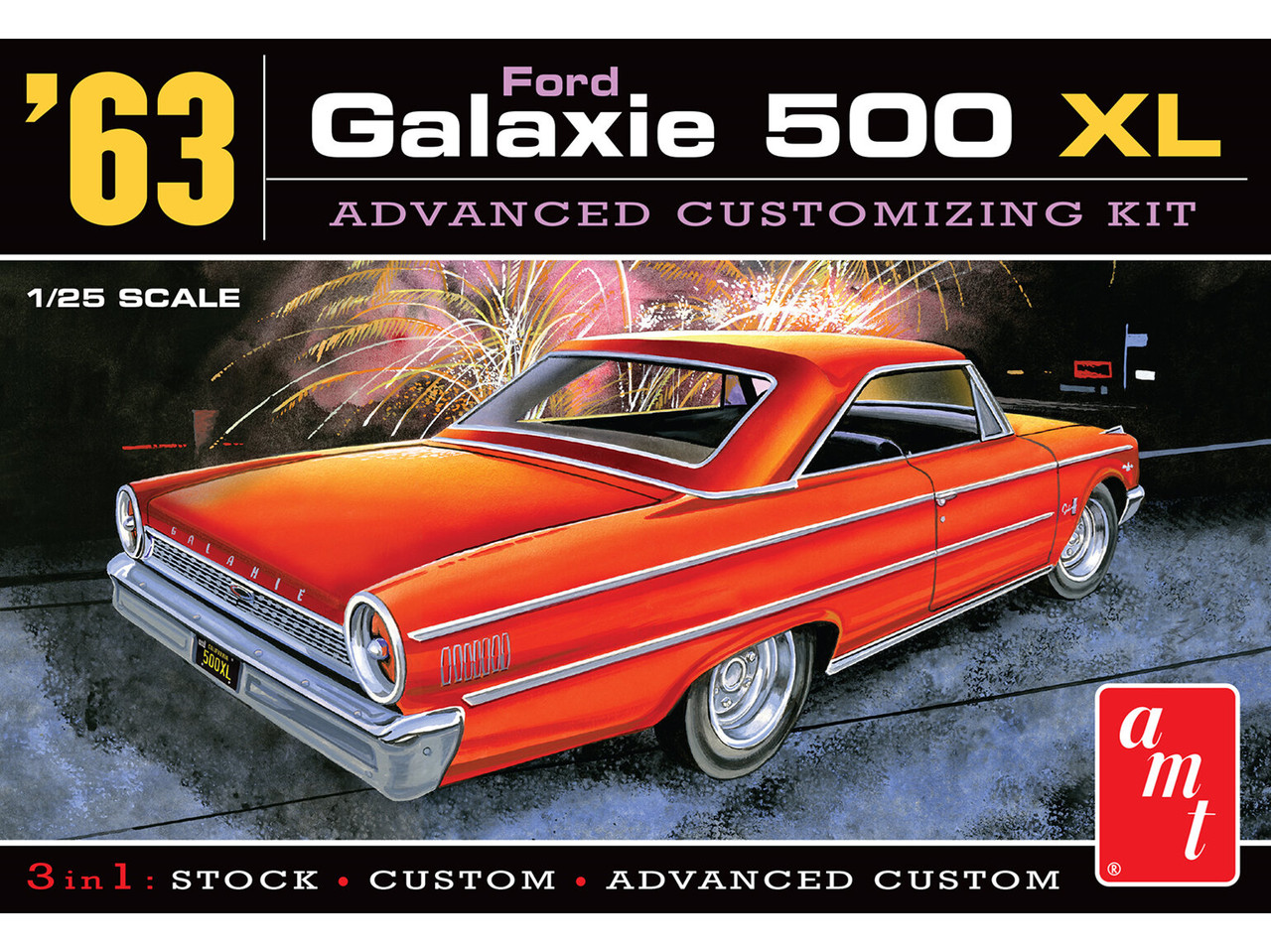 AMT #1186 1/25 1963 Ford Galaxie 500 XL Customizing Kit - Bay Hobbies