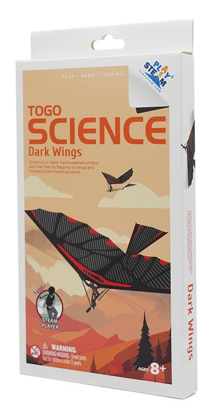 Play Stem #4001 Science to Go DARK WINGS Rubber Band Ornithopter ...