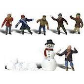 Woodland Scenics A1874 Figure HO Scale – Set 6 Persone Casual (4 Uomini, 2 Donne) Per Diorami E Plastici - 6
