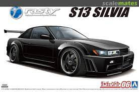 Aoshima #5947 1/24 1991 Nissan Silvia S13 Rasty - Bay Hobbies