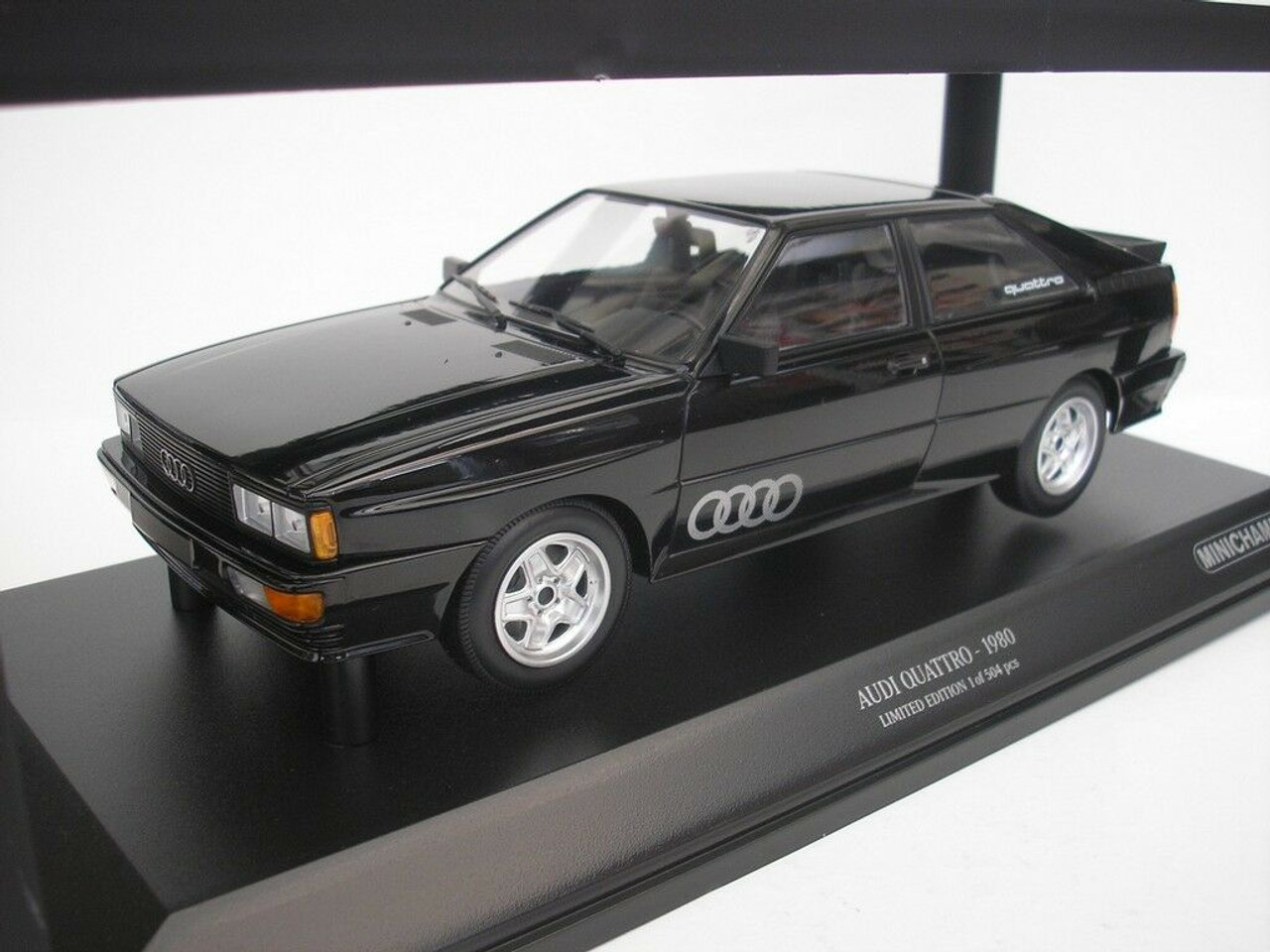 MINICHAMPS 1/18 AUDI QUATTRO SWEDISH RALLY 1981 ミニチャンプス アウディ クアトロ スウェーデンラリー　