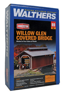 Walthers Cornerstone # 933-3652 HO Willow Glen Covered Bridge